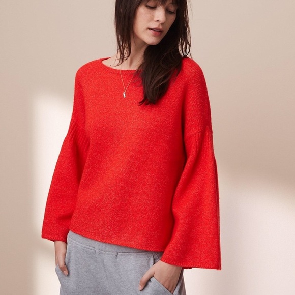 Anthropologie Sweaters - Anthropologie Lou & Grey Rib Bell Sleeve Sweater